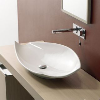 Scarabeo by Nameeks Kong 70 Above Counter Bathroom Sink in White