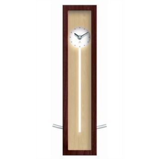 Illusion Wood Pendulum Wall or Table Clock In Natural