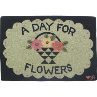 Susan Branch A Day For Flowers Novelty Rug   A Day For Flowers