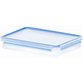  3D Food Storage Shallow Rectangular 88 fl oz Clip and Close Container
