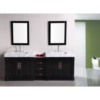 Design Element Odyssey 90 Double Sink Bathroom Vanity