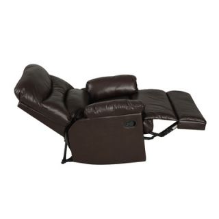 Handy Living Wall Hugger Leather Chaise Recliner   RCL5 DAB88