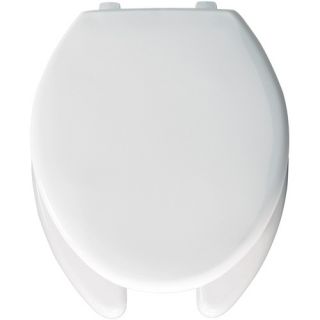 Elongated Commercial Open Front Solid Plastic Self Sustaining Toilet