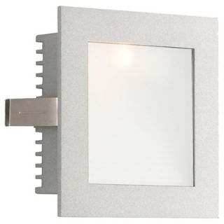  Light Wall Recessed Step Light with Grey Trim   WLE 101 / WLE 101B