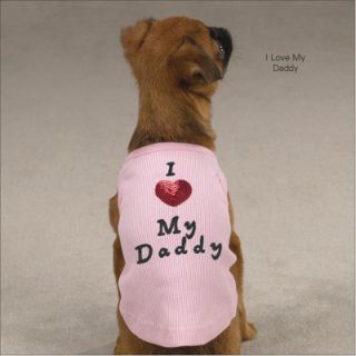 Casual Canine I Love My Daddy Dog Tank