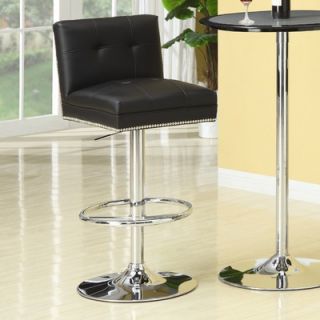 Wildon Home ® Groom Barstool with Button Back in Black