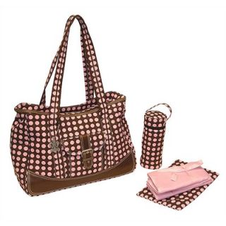 Kalencom Week Ender Diaper Bag in Pink Heavenly Dots   0 88161 23000