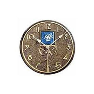 Whitehall Products Blue Dard Hunter Rose Clock In French Bronze