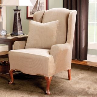 Sure Fit Stretch Stripe Wing Chair Slipcover   178226256S