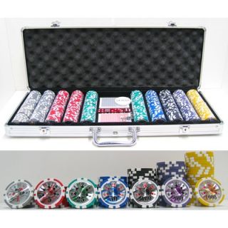 JP Commerce 500 Piece High Roller Clay Poker Chips with Laser Effects