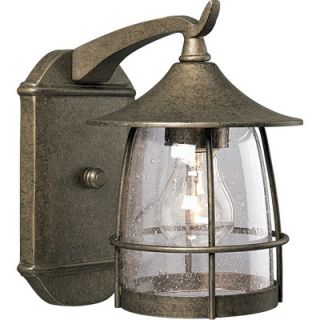 Progress Lighting Wire Frame Outdoor Wall Lantern in Burnished