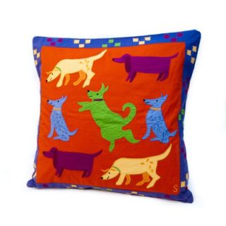 Rennie & Rose Design Group Susan Sargent Happy Dog Pillow