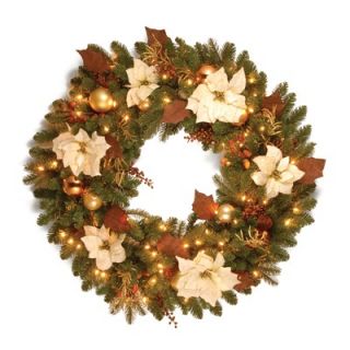 National Tree Co. Pre Lit 36 Inspired by Nature Wreath   DC13 112L