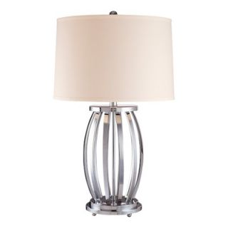 Minka Ambience Accent Table Lamp in Spun Silver