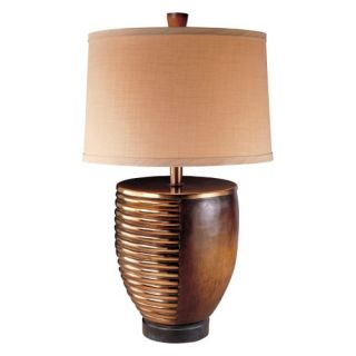 Table Lamp in Walnut and Coliseum Bronze