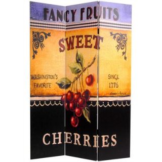 Oriental Furniture Double Sided Grapes and Cherries Canvas Room