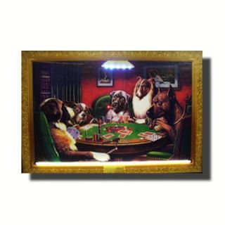 Neonetics Dogs Playing Poker Neon Poster Sign   Dogs Poker Neon
