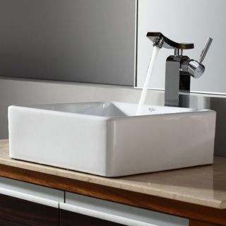  Sink and Single Hole Faucet with Single Hande   C KCV 120 14300CH
