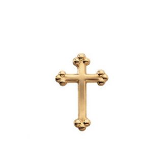 Jewelryweb 14k Yellow Gold Cross Lapel Pin   TLP136485Y / TLP136486Y