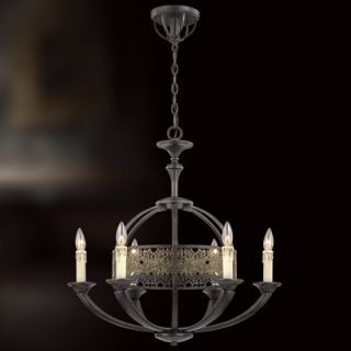 Elegant Lighting Tranquil 6 Light Chandelier with Crystal