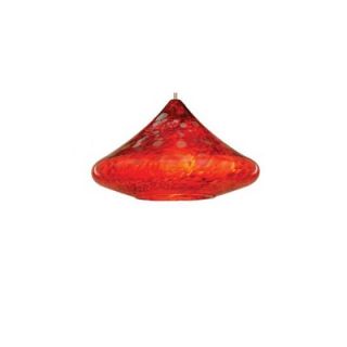 WAC Shanti Pendant Handblown Art Glass Shade in Red