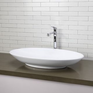 DecoLav Classically Redefined Oval Vessel Sink in White   1448 CWH