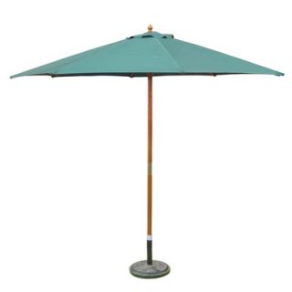 Wicker Lane 9 Wooden Patio Umbrella with Pulley