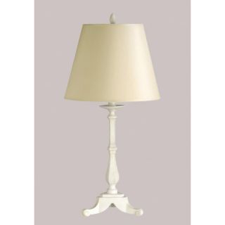 Webber Table Lamp with Charlotte Cream Shade in Antique White