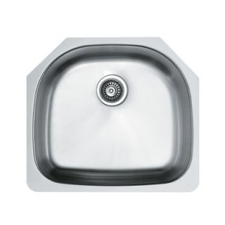 Vigo Single Bowl D shaped Stainless Steel Undermount Kitchen Sink