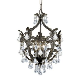 Crystorama Traditional Classic Crystal Chandelier in English Bronze