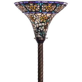 Warehouse of Tiffany Yellow Rose Torchiere Lamp   BB75B+1845