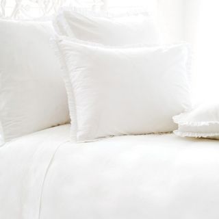 Classic Ruffle Duvet Cover and Shams in White