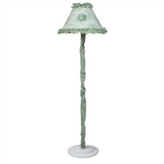 Hoohobbers Personalized Floor Lamp with Shade in Etoile Green