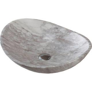 Xylem Oval Marble Vessel Sink   MAVE158O