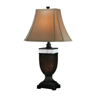 Lite Source Shelldon Table Lamp in Dark Walnut   LS 21062