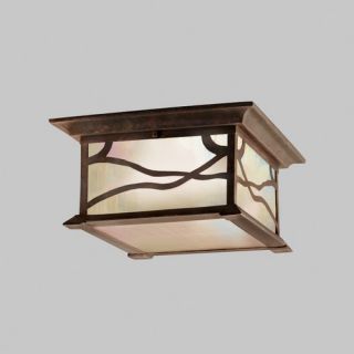 Morris Outdoor Flush Mount in Distressed Copper