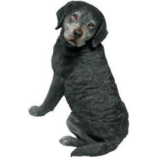 Sandicast Original Size Sitting Labrador Retriever Sculpture in