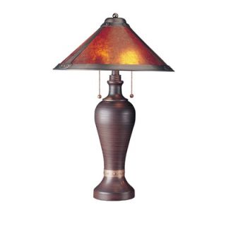 Cal Lighting Table Lamp in Rustic Brown
