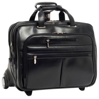 McKlein USA R Series OHare Leather 2 in 1 Removable Wheeled Laptop