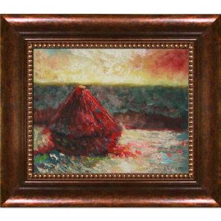 Tori Home Grain Stack, Thaw, Sunset Canvas Art by Claude Monet Country