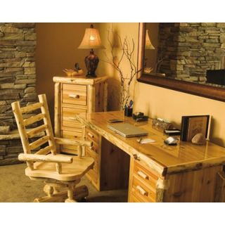  Cedar Log Executive Standard Desk Office Suite   1709 / 170