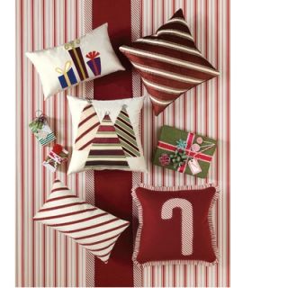 Eastern Accents Candy Cane Christmas Tree Decorative Pillow
