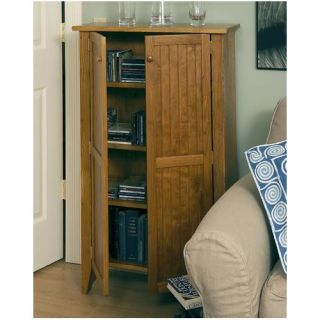 Tall Double Jelly Cabinet in Golden Oak