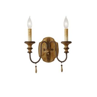 Feiss Annabelle Two Light Wall Sconce in Ivory Crackle   WB1584IC