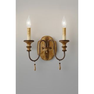 Feiss Annabelle Two Light Wall Sconce in Ivory Crackle   WB1584IC