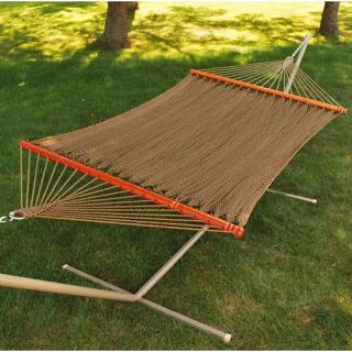 Tight Weave Soft Tan Polyester Rope Hammock