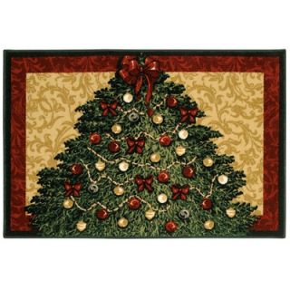 Shaw Rugs Home for the Holidays Christmas Tree Holiday Novelty Rug