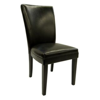 Steve Silver Furniture Willow Parsons Chair with Black Vinyl Seat