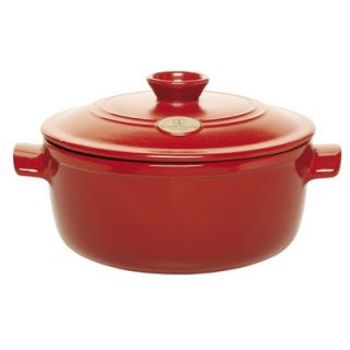 Emile Henry Red 4 1/5 Qt. Flame Round Glossy Stew Pot