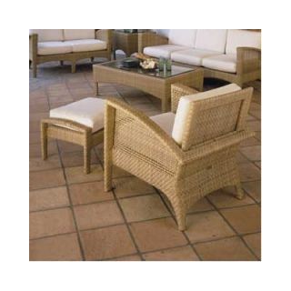 Woodard Trinidad Wicker Deep Seating Chair w/ Cushions